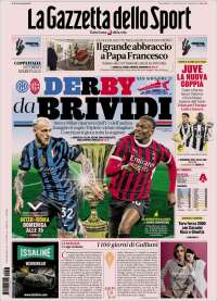 Portada de La Gazzetta dello Sport (Italie)