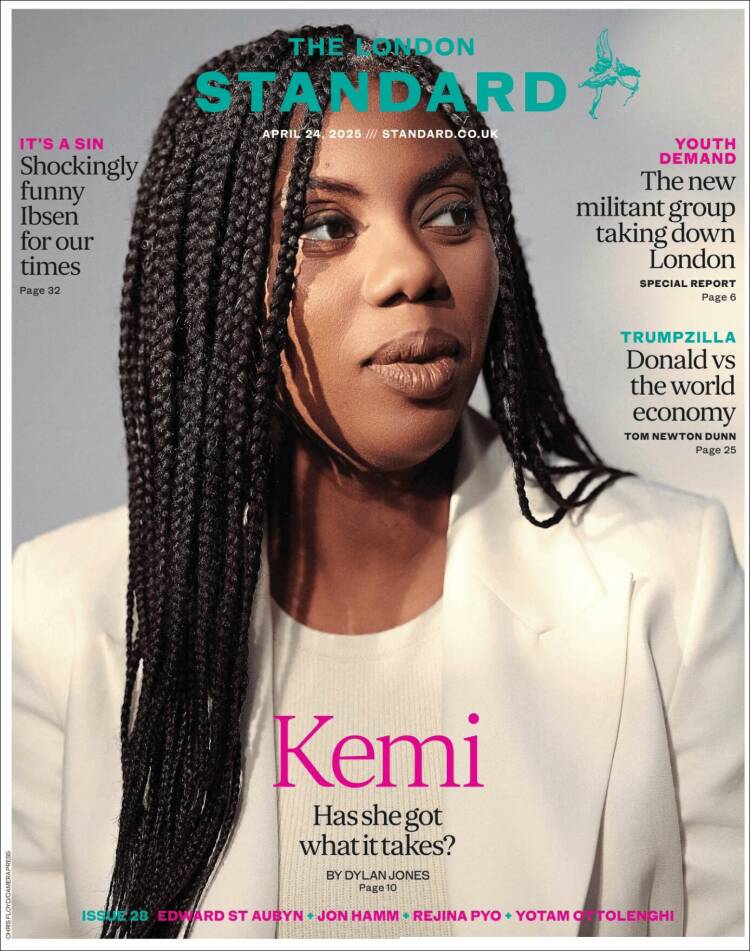 Portada de Evening Standard (Reino Unido)