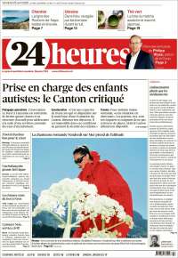 Portada de 24 Heures (Suiza)
