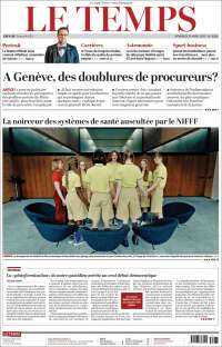 Portada de Le Matin (Suiza)