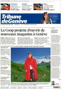 Portada de La Tribune de Genève (Suiza)