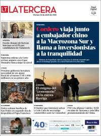 Portada de La Tercera (Chile)