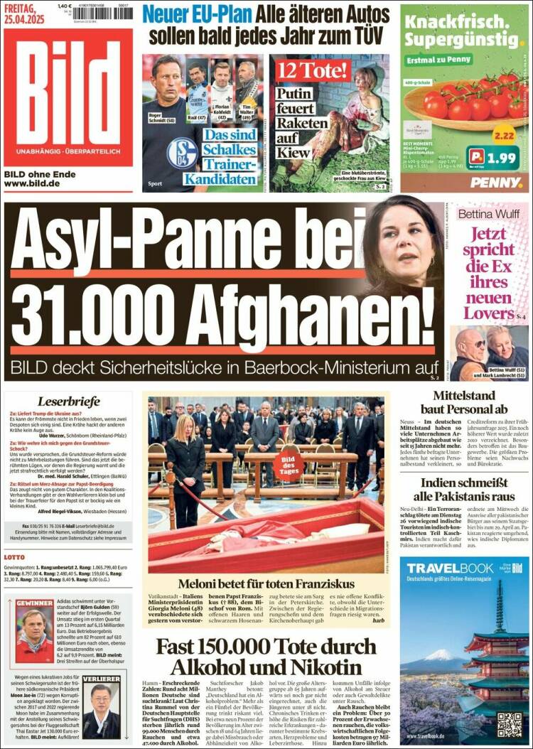 Portada de Bild (Alemania)