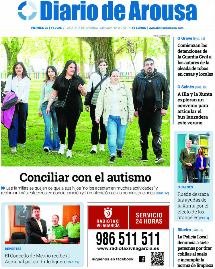 Portada de Diario de Arousa (España)