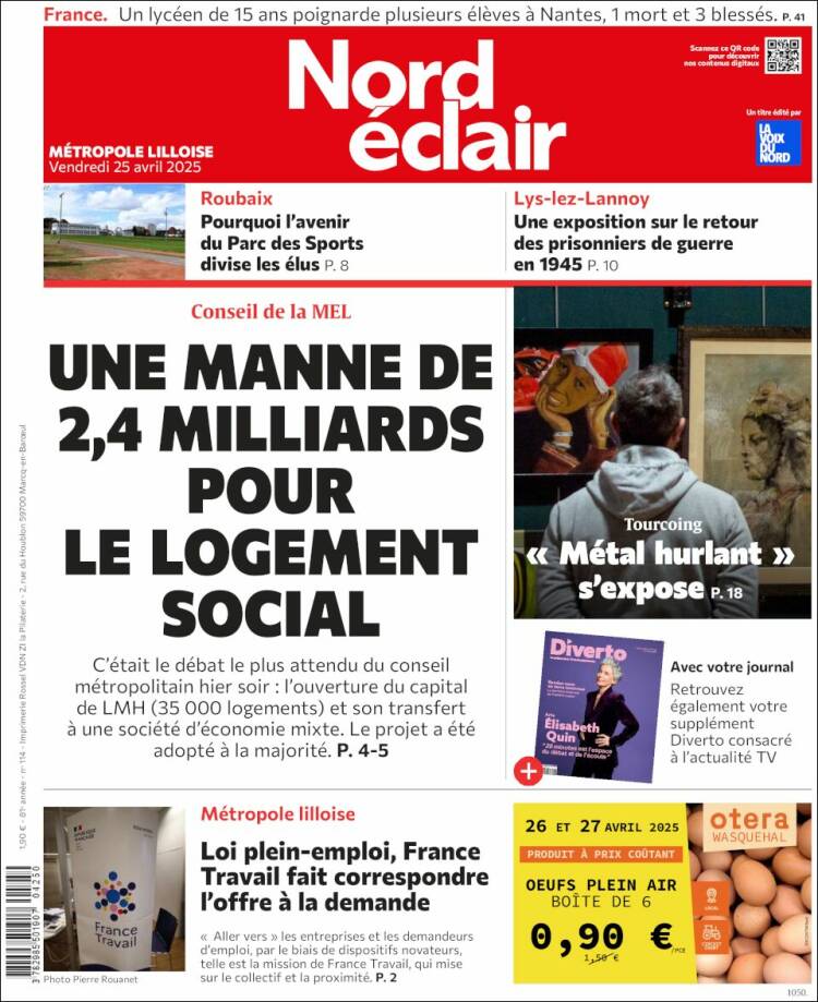 Portada de Nord Éclair (Francia)