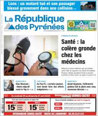 Portada de La République des Pyrénées (Francia)