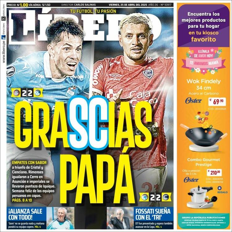 Portada de Líbero (Perú)