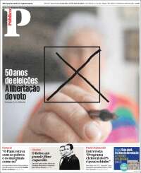 Portada de Público (Portugal)