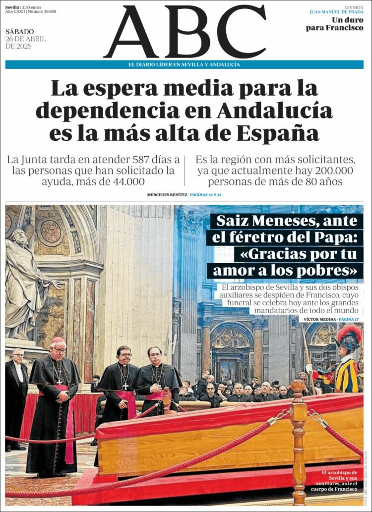 Portada de ABC - Sevilla (España)