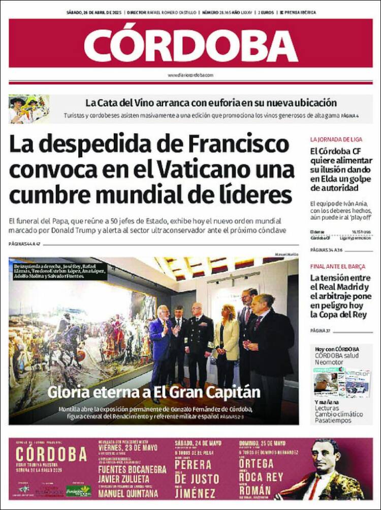 Portada de Diario de Córdoba (España)