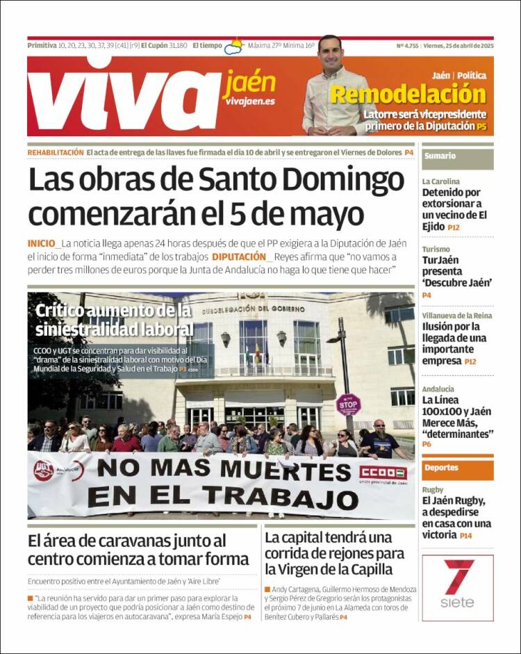 Portada de Viva Jaén (España)