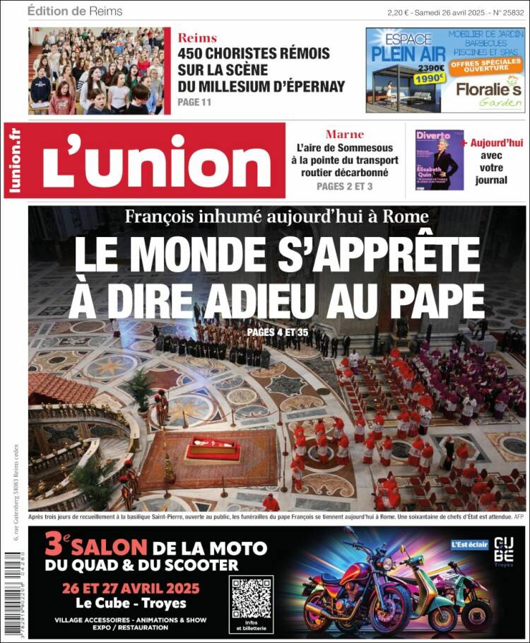 Portada de L'Union (Francia)