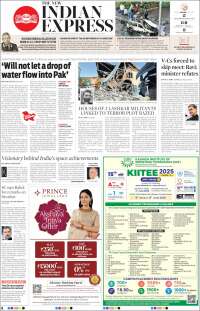Portada de New Indian Express (Inde)