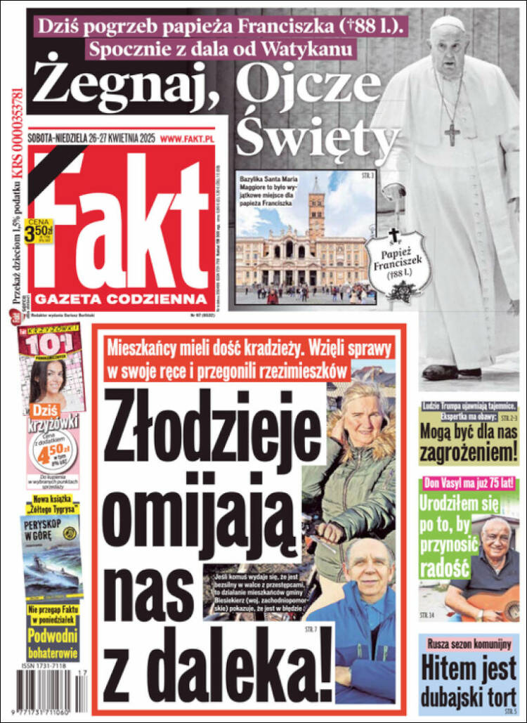 Portada de Fakt (Polonia)