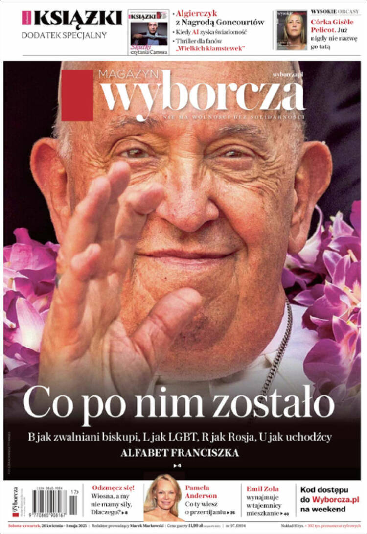 Portada de Gazeta Wyborcza (Polonia)