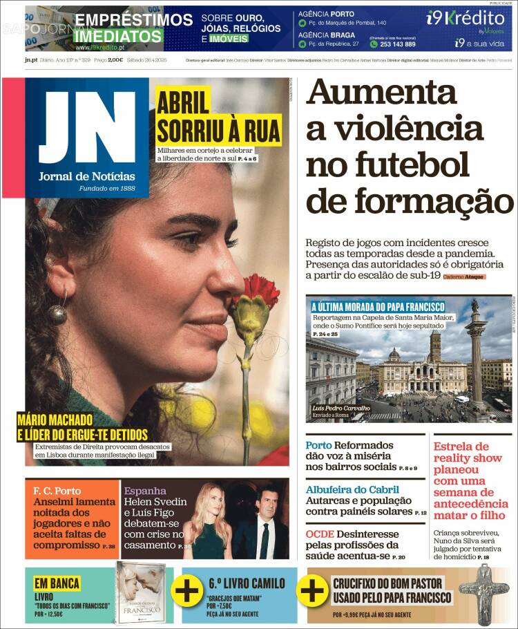 Portada de Jornal de Notícias (Portugal)