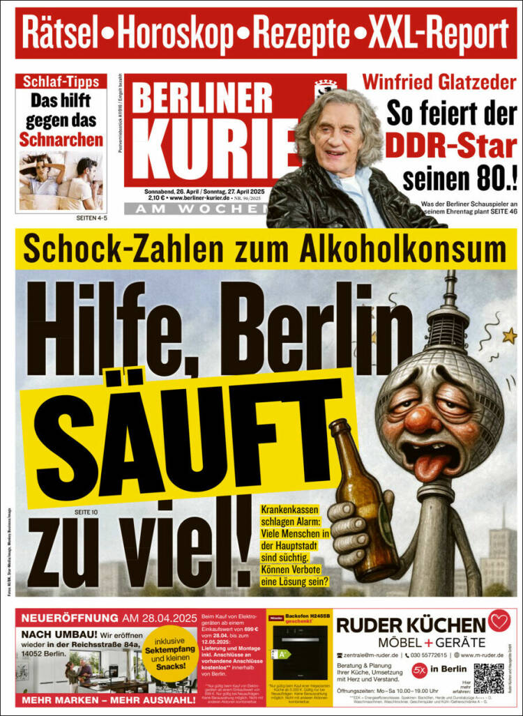 Portada de Berliner Kurier - Startseite BK (Alemania)