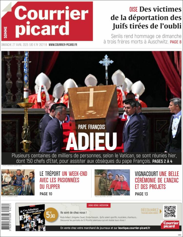 Portada de Courrier Picard (Francia)