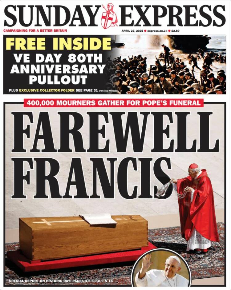 Portada de Daily Express (Reino Unido)