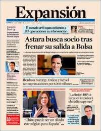 Portada de Expansión (Espagne)