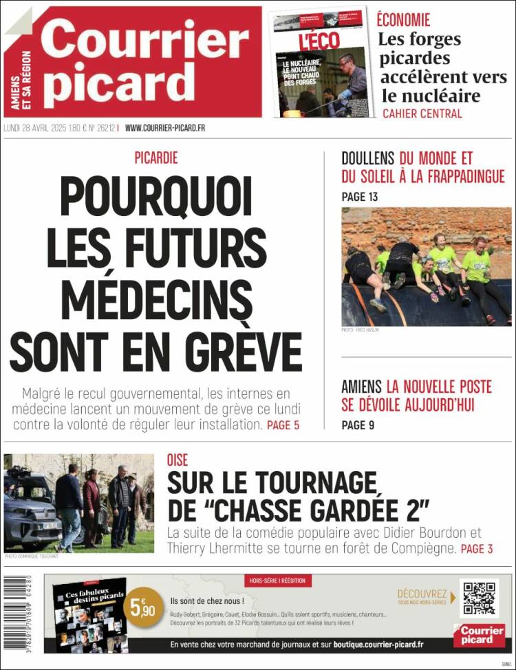 Portada de Courrier Picard (Francia)