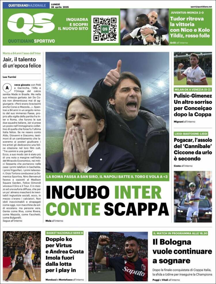 Portada de Quotidiano Sportivo (Italia)