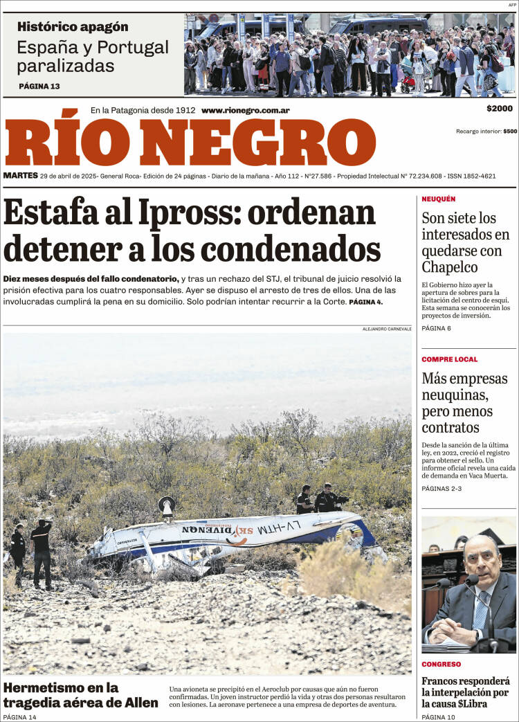Portada de Rio Negro (Argentina)
