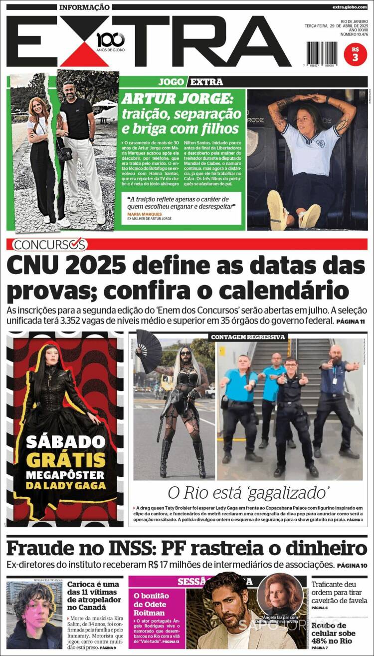 Portada de Extra (Brasil)