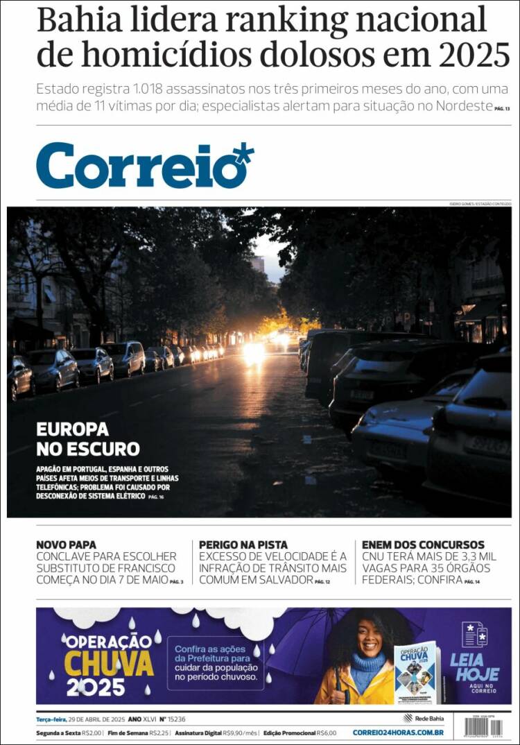 Portada de Correio* (Brésil)