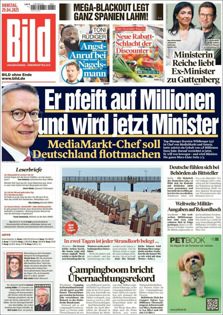 Portada de Bild (Alemania)