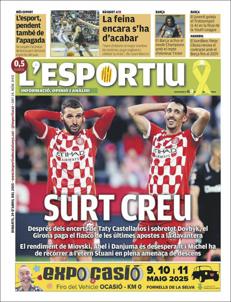Portada de L'Esportiu : Girona (España)