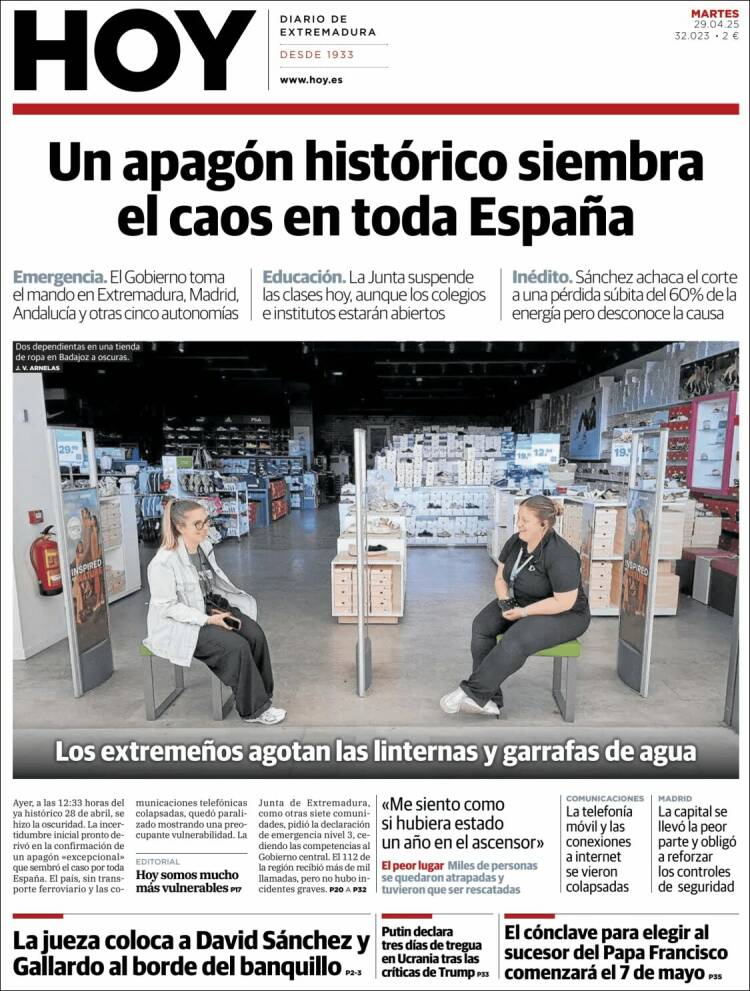 Portada de Hoy - Caceres (España)