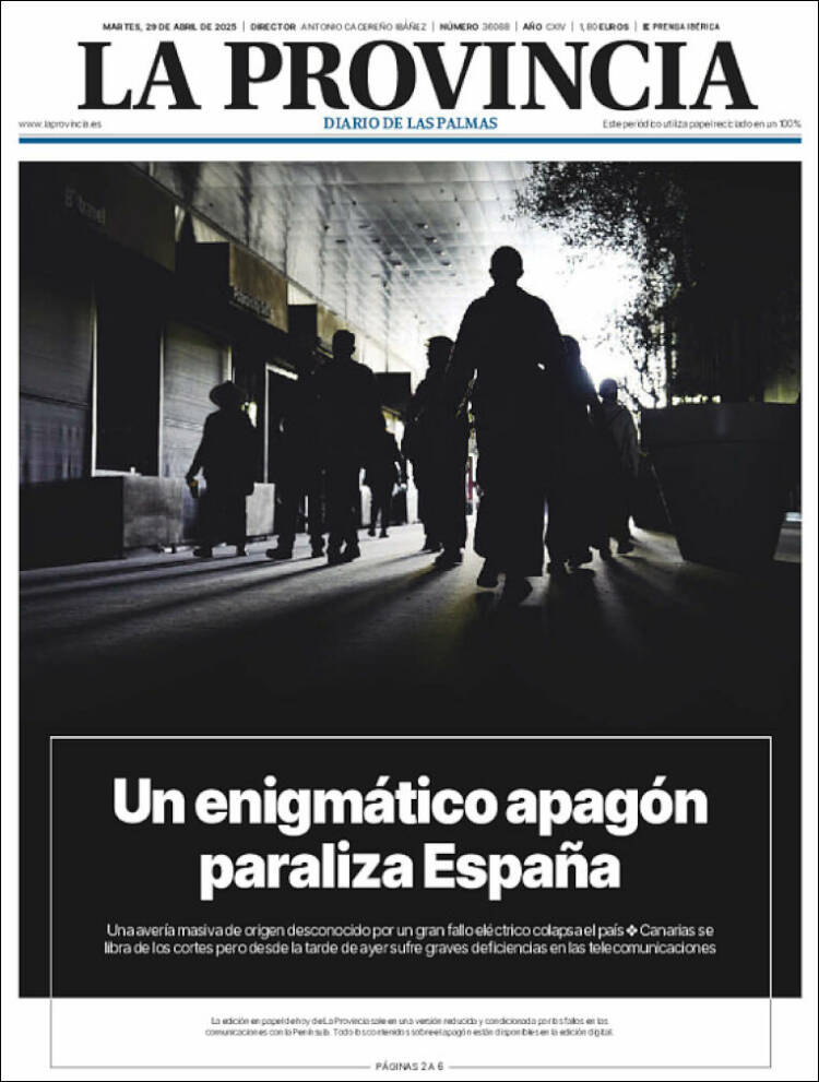 Portada de La Provincia (España)