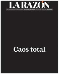Portada de La Razón (España)