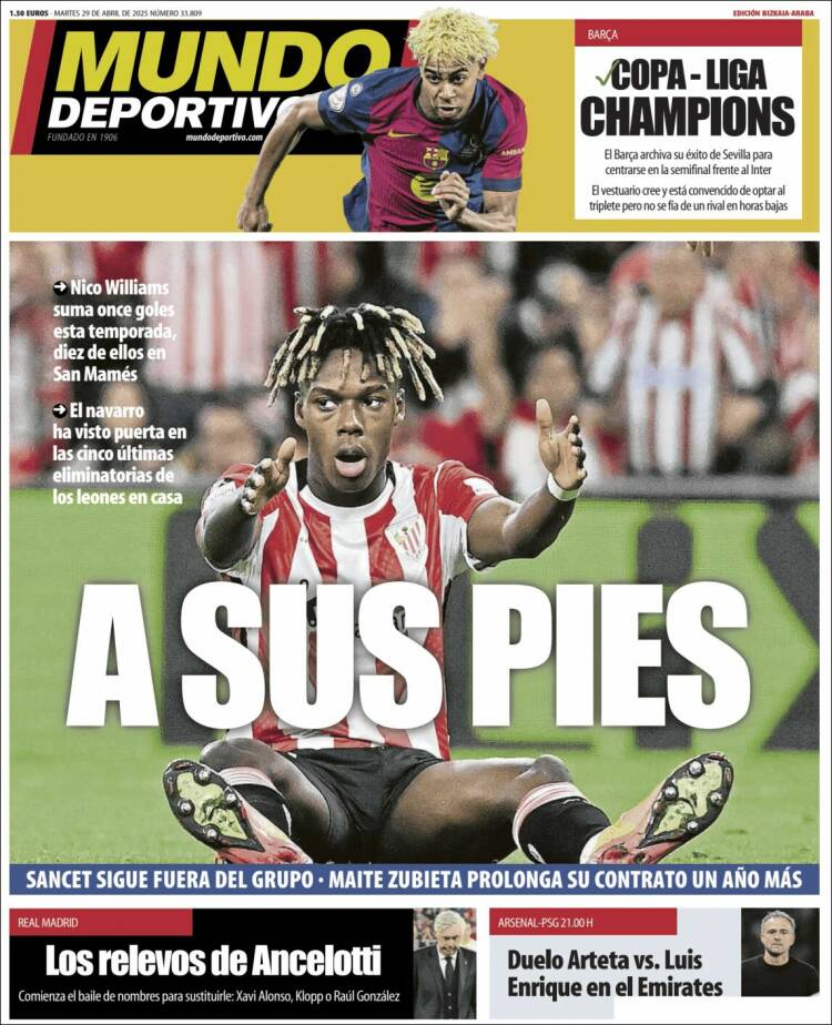 Portada de Mundo Deportivo Bizkaia (España)