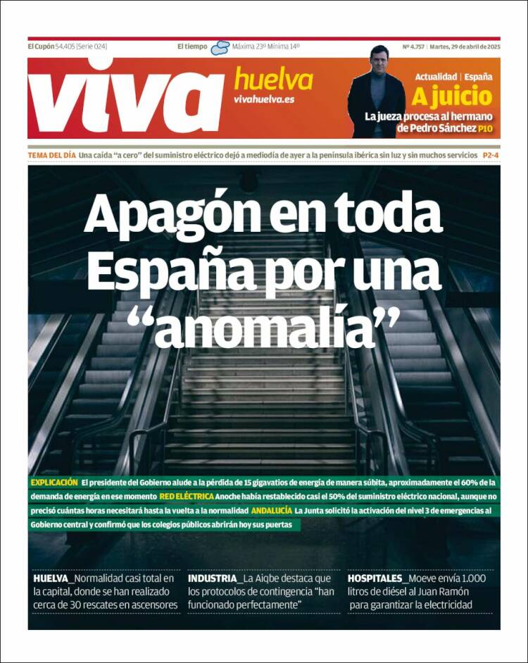 Portada de Viva Huelva (España)