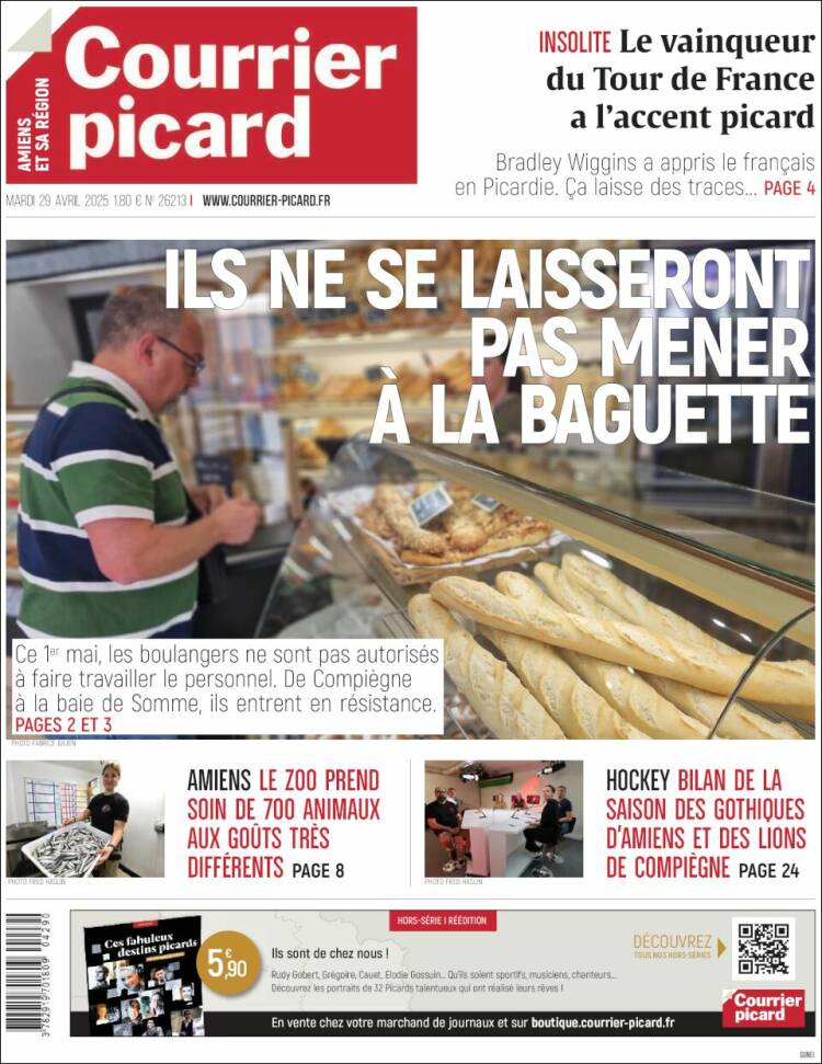 Portada de Courrier Picard (Francia)