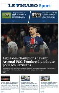 Portada de Le Figaro Sport (Francia)