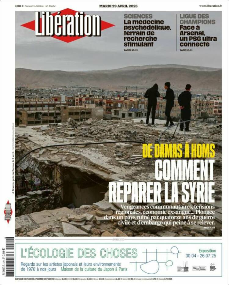 Portada de Libération (Francia)