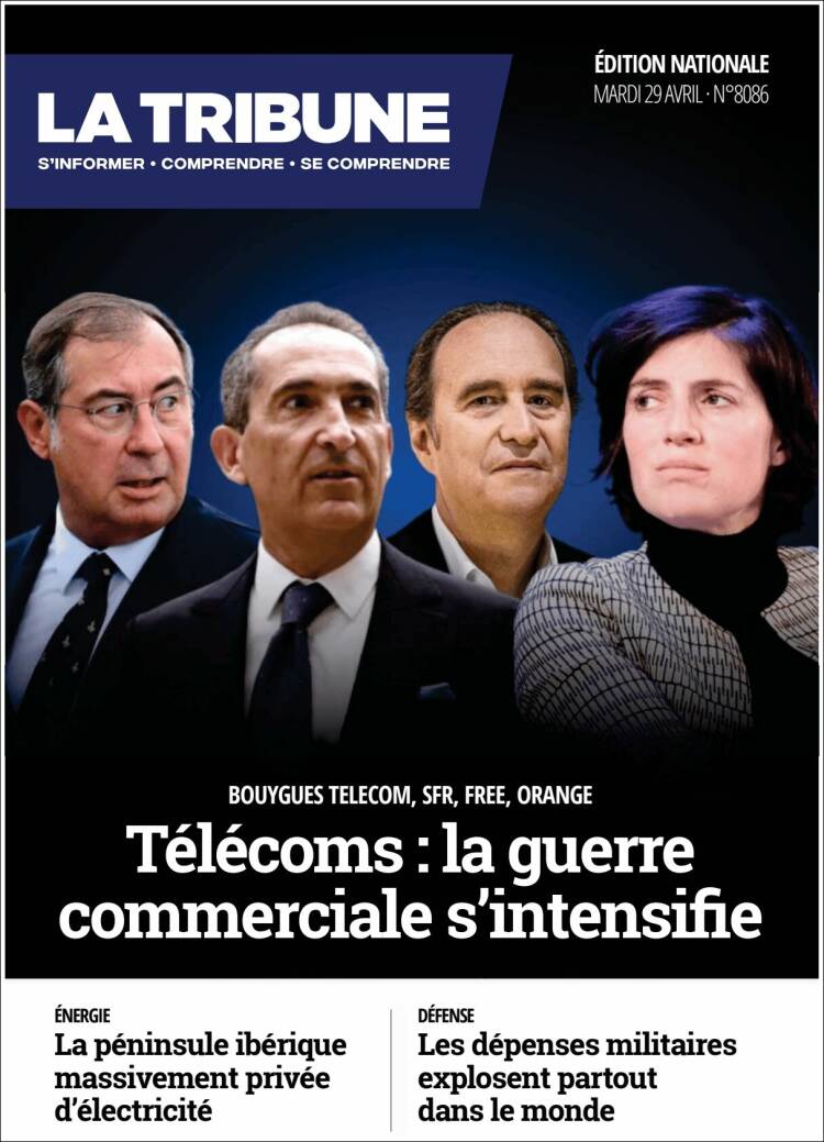 Portada de La Tribune (Francia)