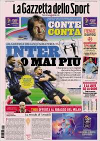 Portada de La Gazzetta dello Sport (Italia)