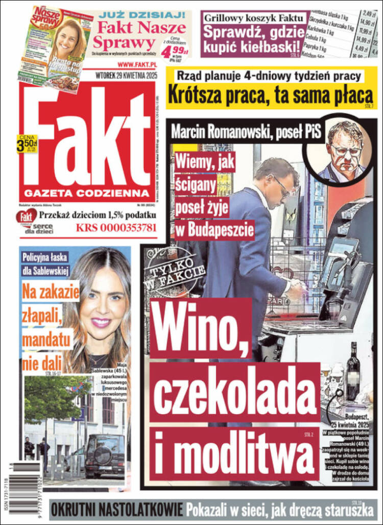 Portada de Fakt (Polonia)