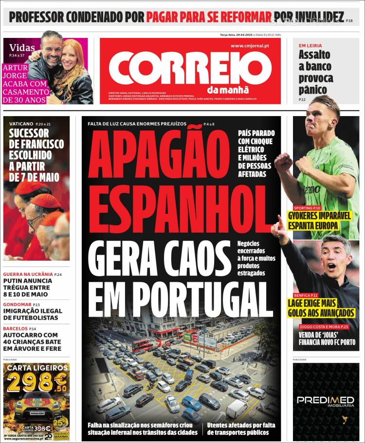 Portada de Correio da Manhã (Portugal)