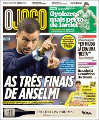 Portada de O Jogo (Portugal)