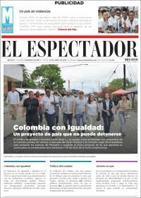 Portada de El Espectador (Colombie)