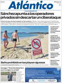 Portada de Atlántico Diario (España)