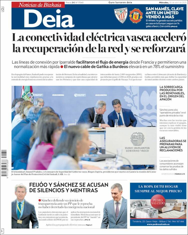 Portada de Deia (España)