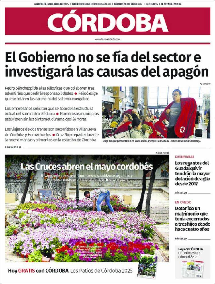 Portada de Diario de Córdoba (España)