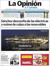 Portada de La Opinión de A Coruña (España)