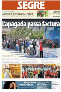 Portada de Segre (España)